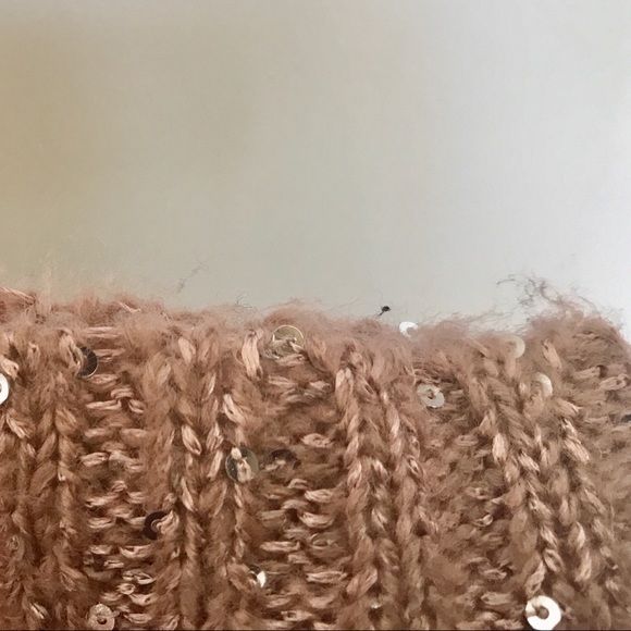 Max Edition Blush /Nude Sequined Sweater, S - Picture 5 of 5